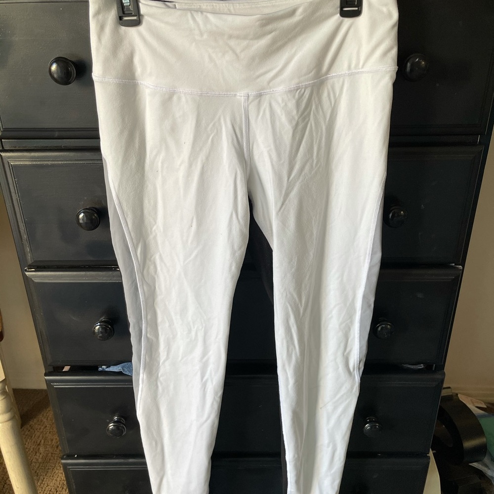 White and black leggings Victoria secret